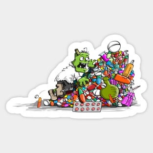 Medical zombie Sticker